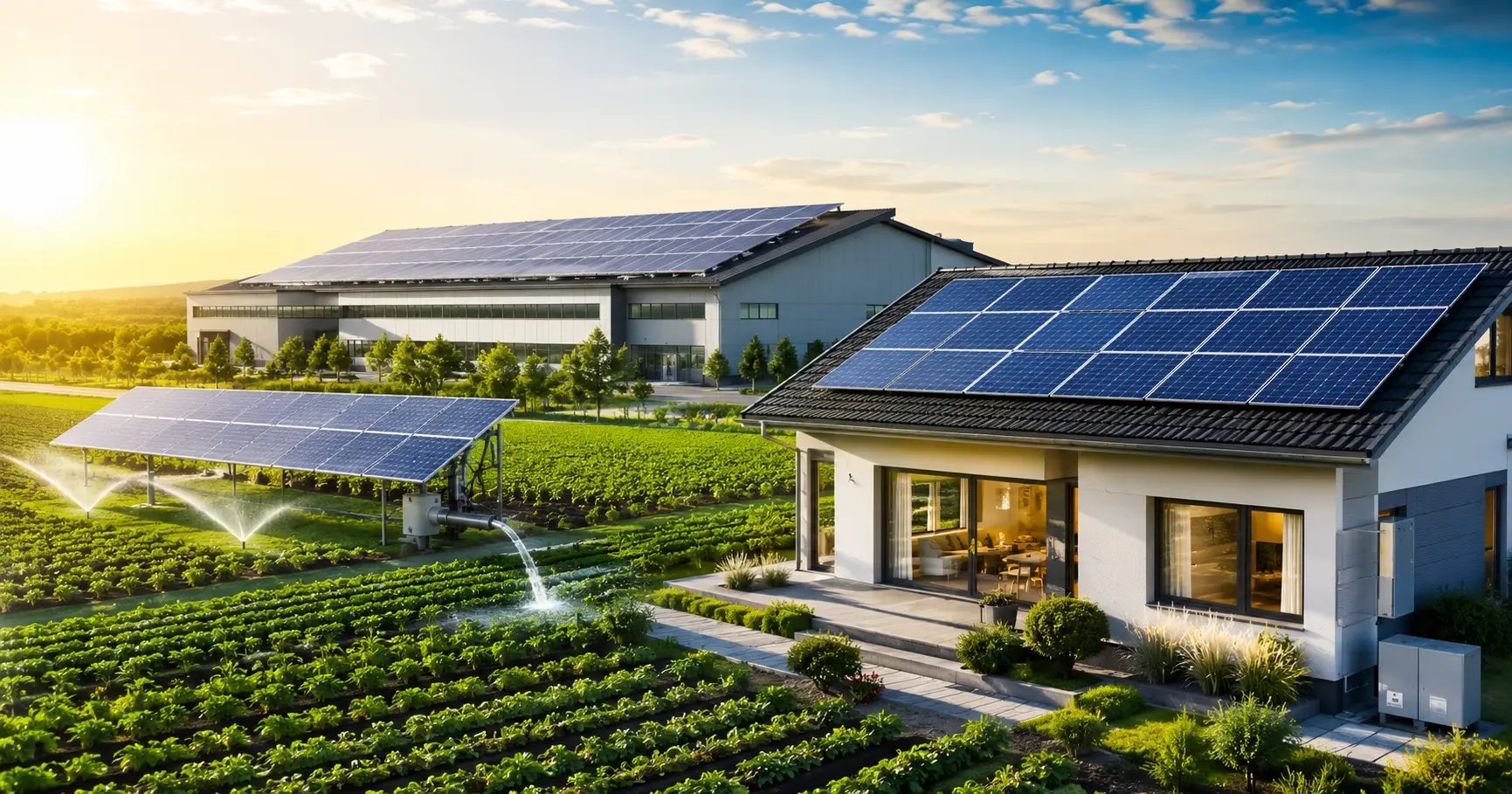 فوائد الطاقة الشمسية للمنازل والمزارع والشركات - Fahd Solar